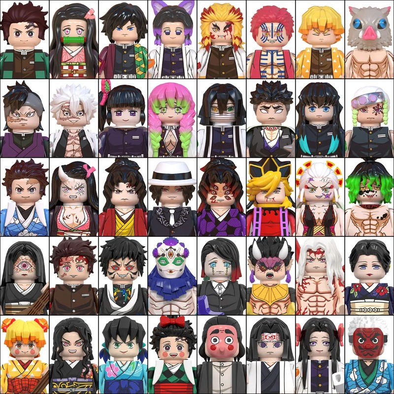 Model Kit Demon Slayer - Demon Slayer Building Block Minifigures 50PCS