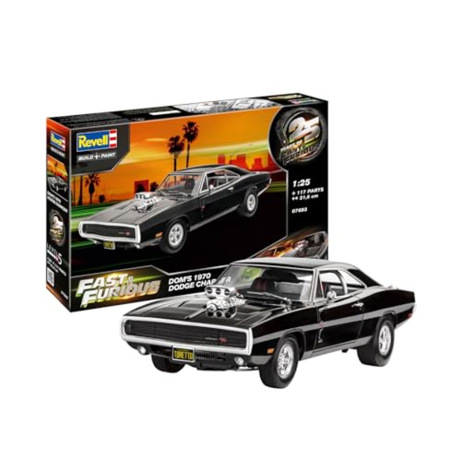 Model Kit Dodge Charger - Fast and Furious Dom's 1970 Dodge