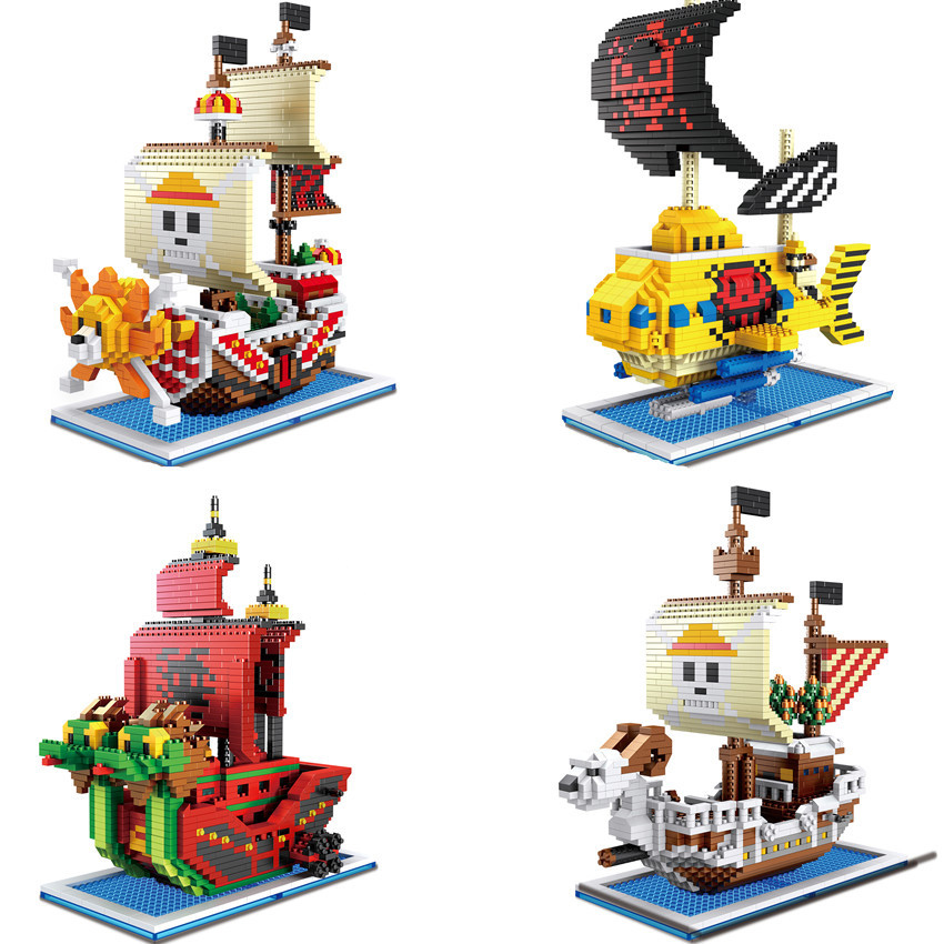Model Kit Thousand Sunny - One Piece Pirate Ship Building Block