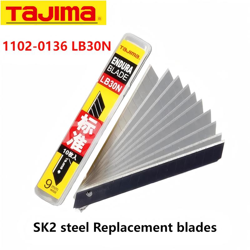 Hobby Knife Blade - TAJIMA LB30N 10-Piece 9mm SK2 Steel