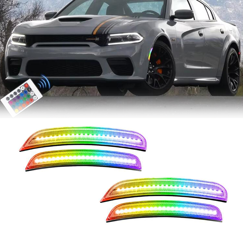 Model Kit Dodge Charger - RGB LED Side Marker Lights for