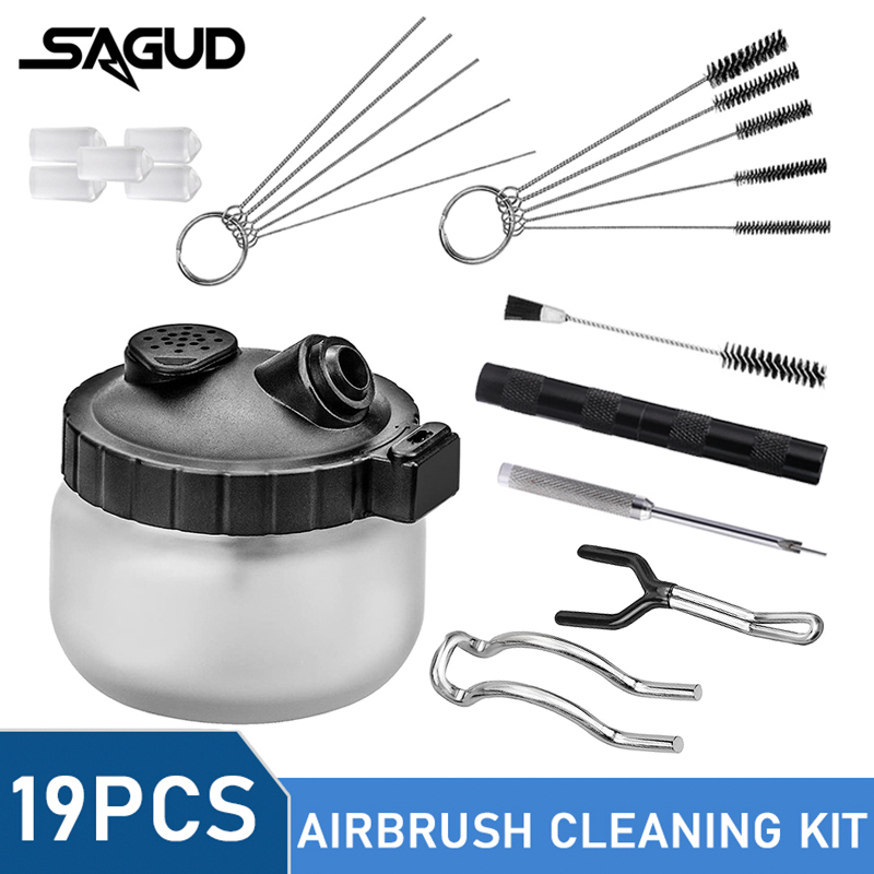 Model Kit Weapons - SAGUD 19PCS Airbrush Cleaning Kit Spray