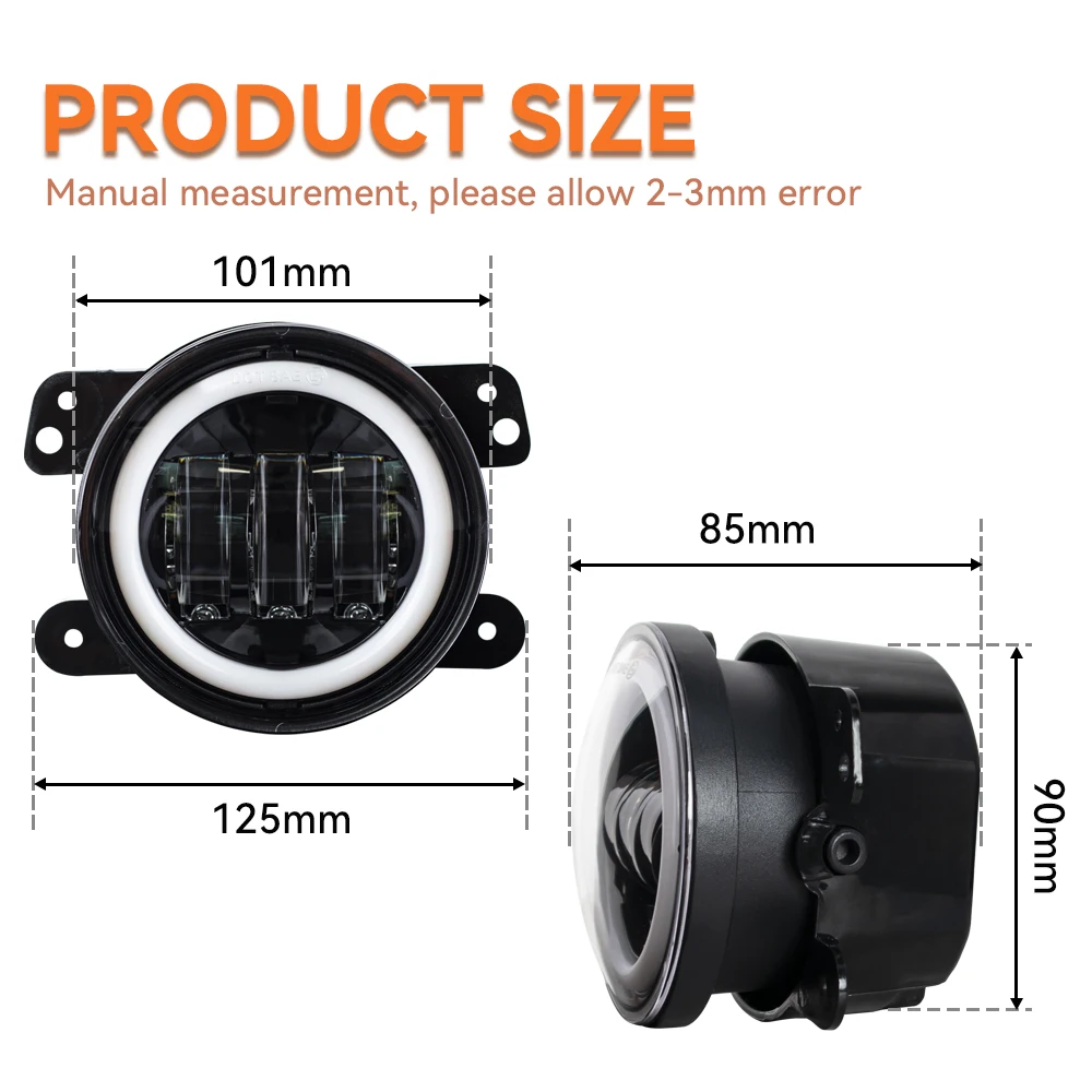 4 Inch Round LED Front Driving - Model Kit Dodge Charger review and price
