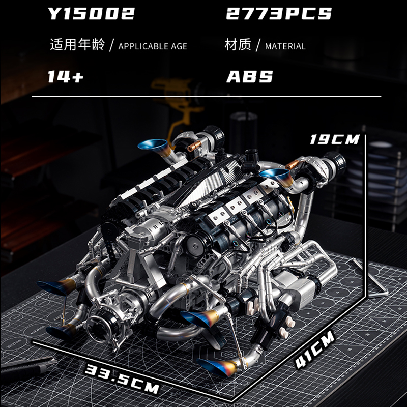 MOC Supercar V8 Engine Buildin - Model Kit V8 Engine review and price