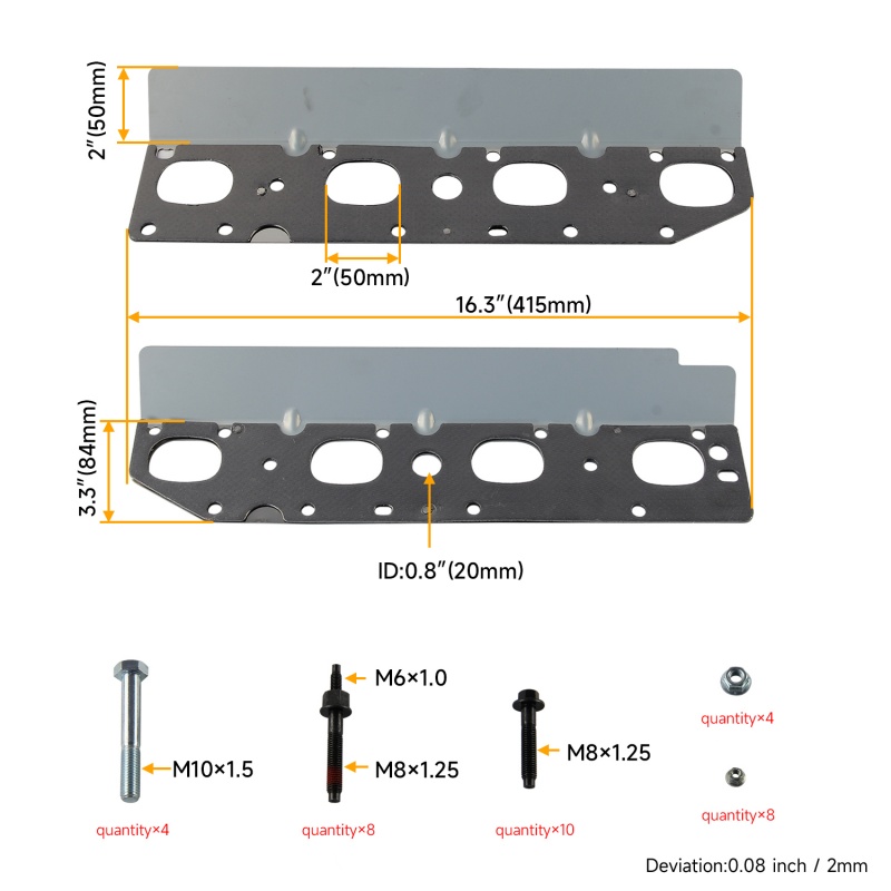57073 Exhaust Manifold Hardwar - Model Kit V8 Engine review and price