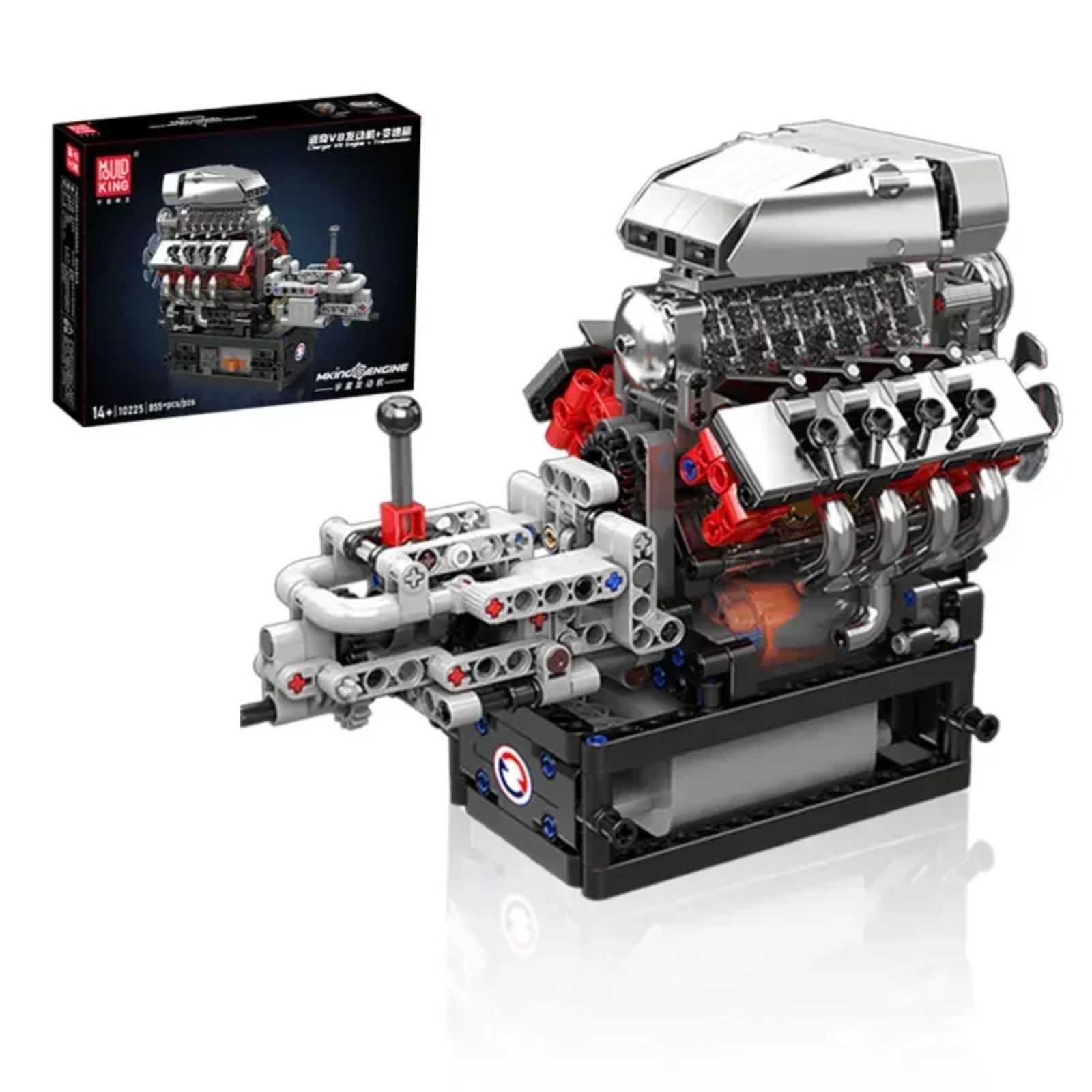 Mould King 10225 V8 Engine Mod - Model Kit V8 Engine review and price