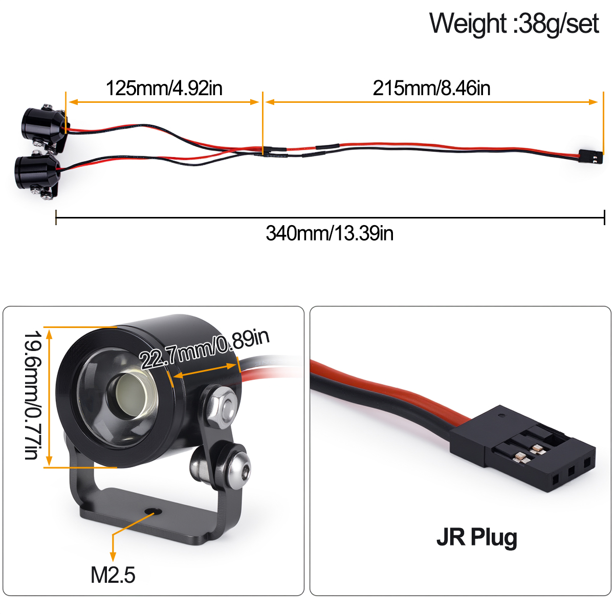 RC Car LED Light Headlight Spo - Model Kit Led review and price
