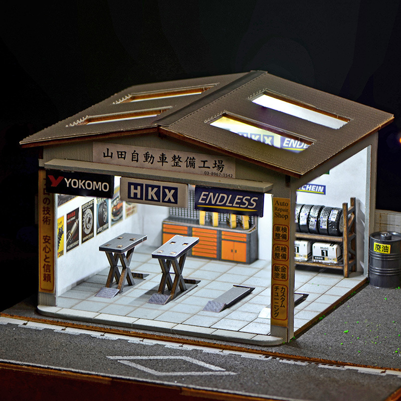 1:64 Scale DIY Auto Repair Sho - Model Kit Led review and price