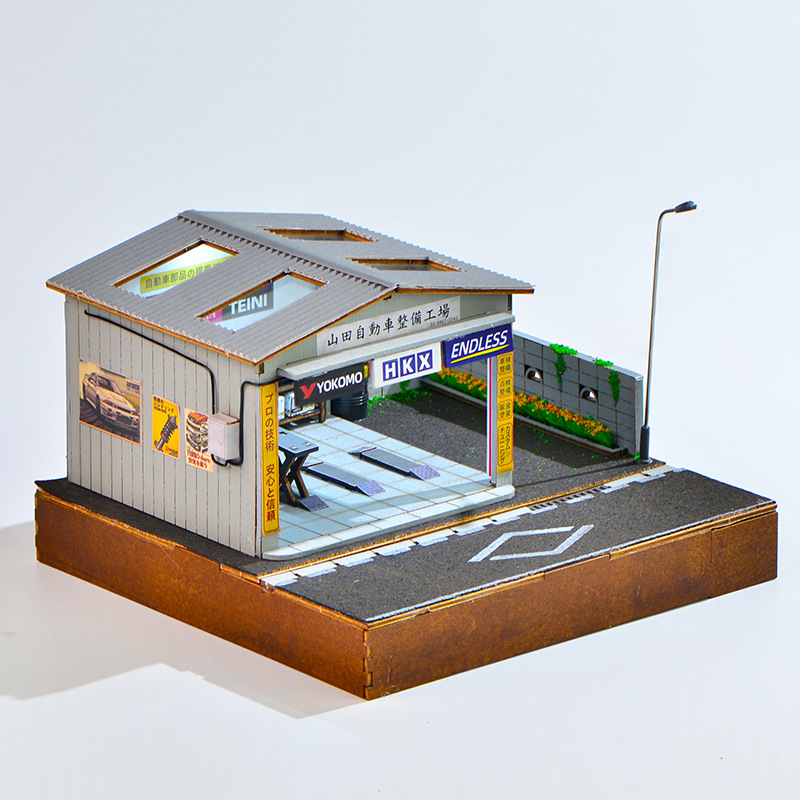 1:64 Scale DIY Auto Repair Sho - Model Kit Led review and price