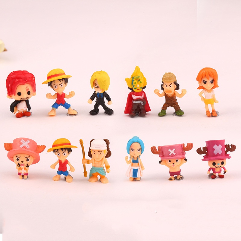 6-12Pcs/Set One Piece Monkey D - Model Kit Thousand Sunny review and price