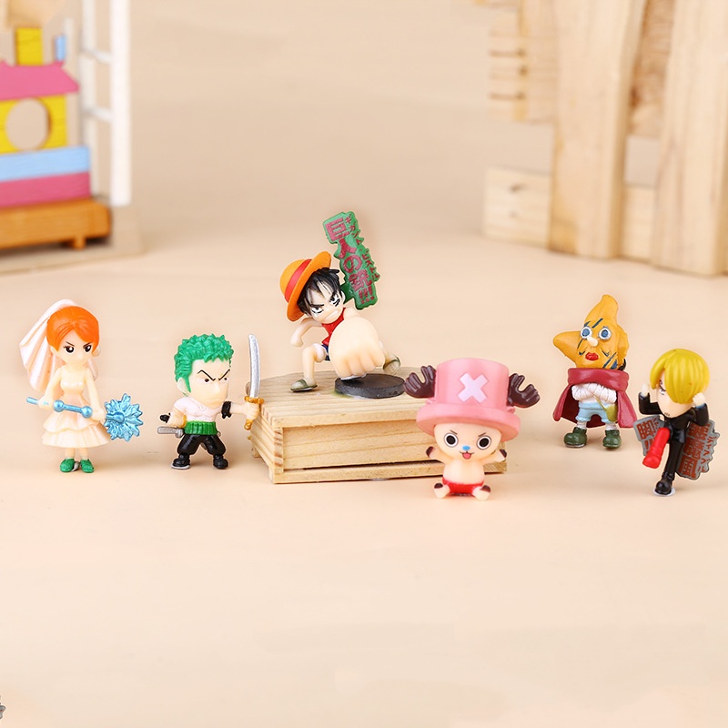 6-12Pcs/Set One Piece Monkey D - Model Kit Thousand Sunny review and price