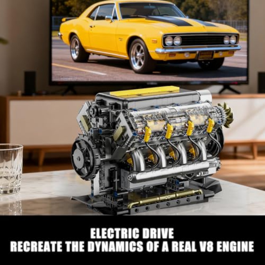 V8 Engine Model Kit that Runs, - Model Kit V8 Engine review and price