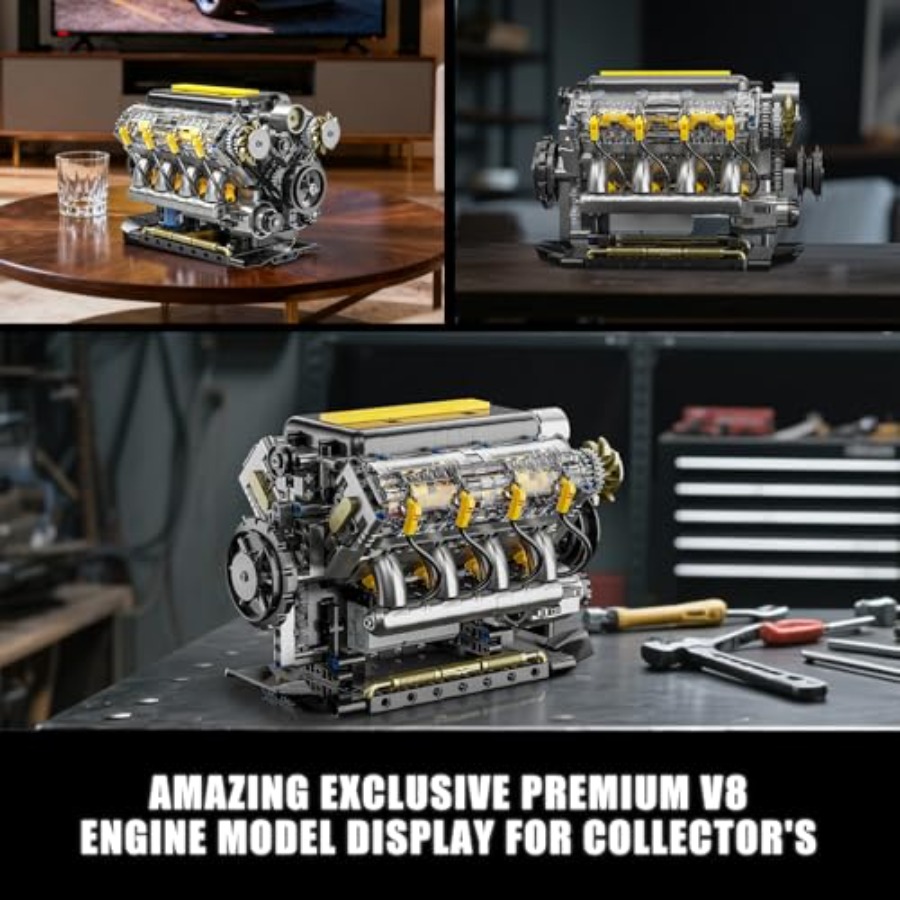 V8 Engine Model Kit that Runs, - Model Kit V8 Engine review and price