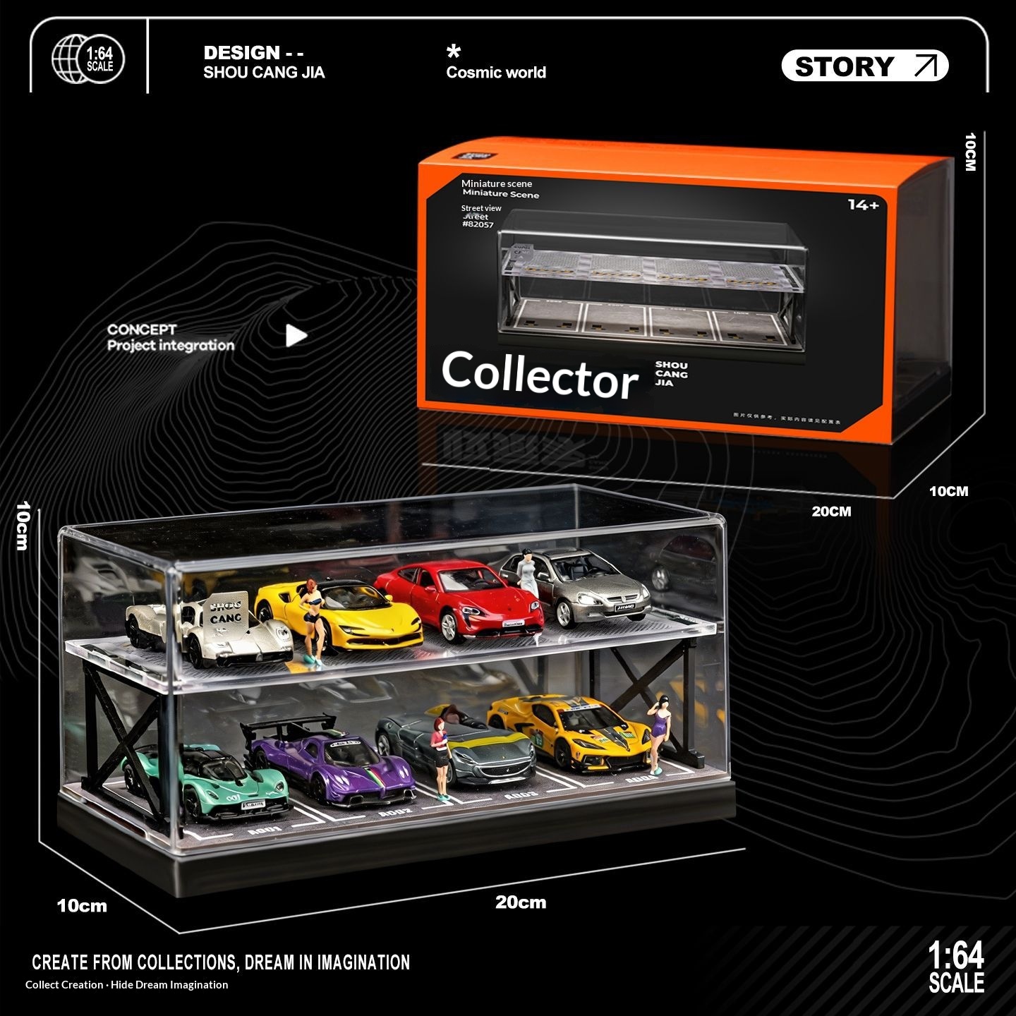 Collector 1:64 Scale Two-Story - Model Kit Led review and price