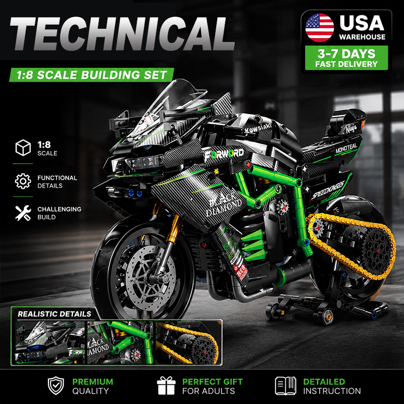 New MOC Motorcycle Building Bl - Model Kit Motor Nuclear review and price