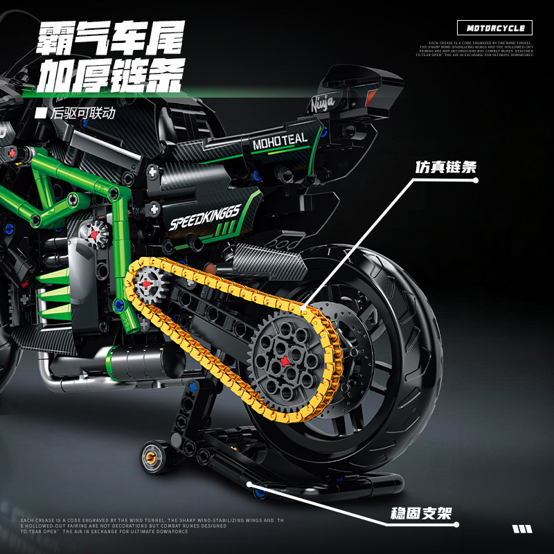 New MOC Motorcycle Building Bl - Model Kit Motor Nuclear review and price
