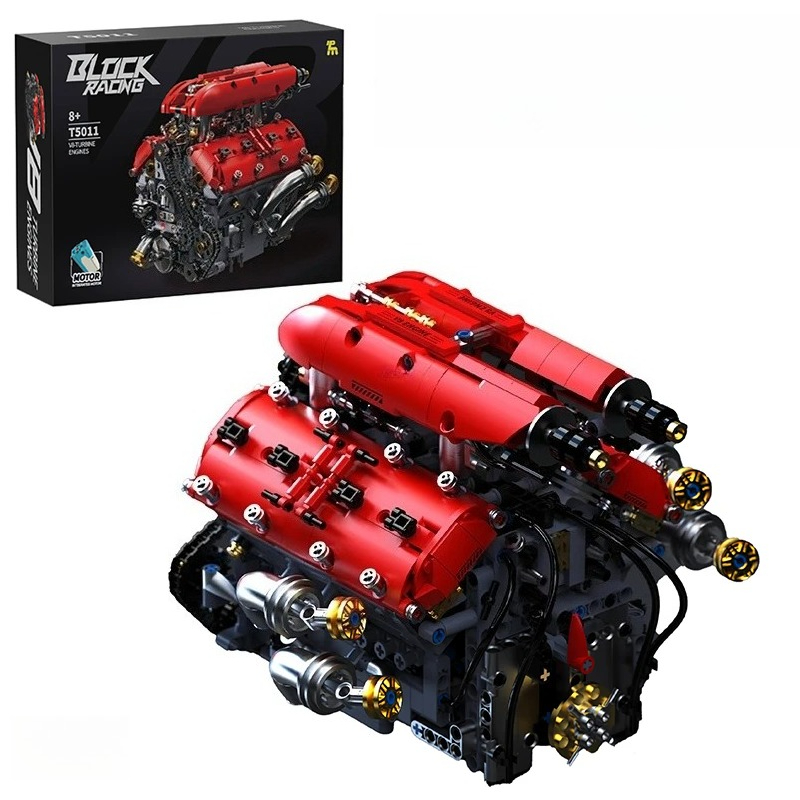 T5011 1370pcs Simulation V8 Tu - Model Kit V8 Engine review and price