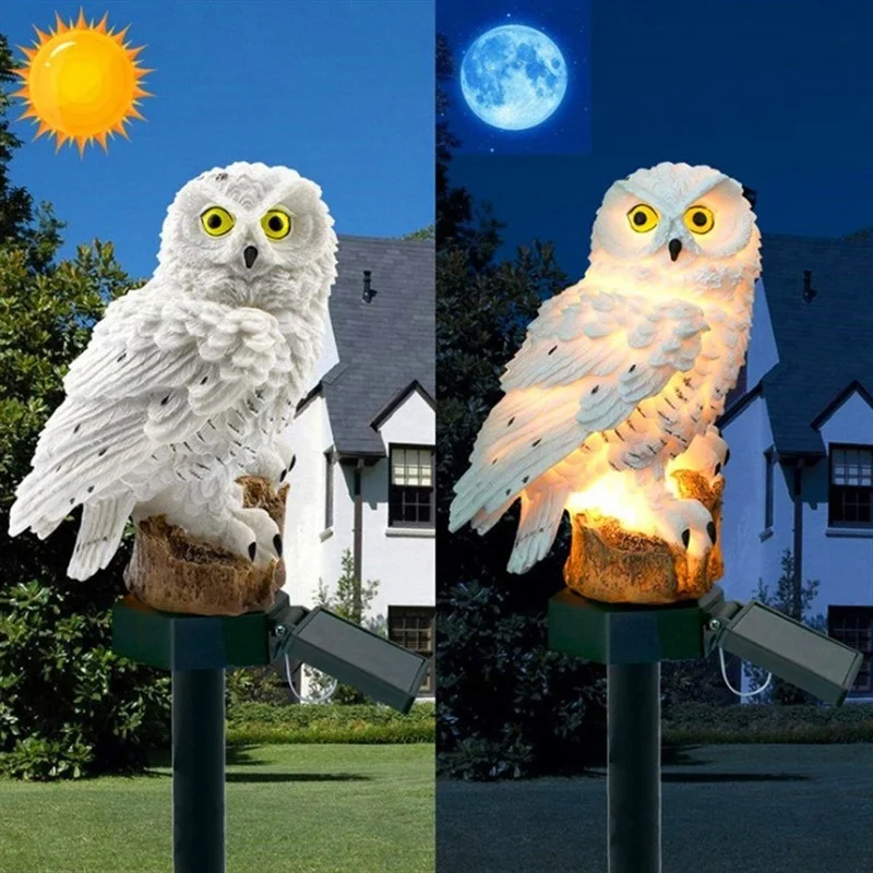 Solar Owl Statue Garden Light  - Model Kit Led review and price