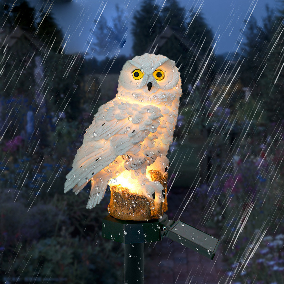 Solar Owl Statue Garden Light  - Model Kit Led review and price