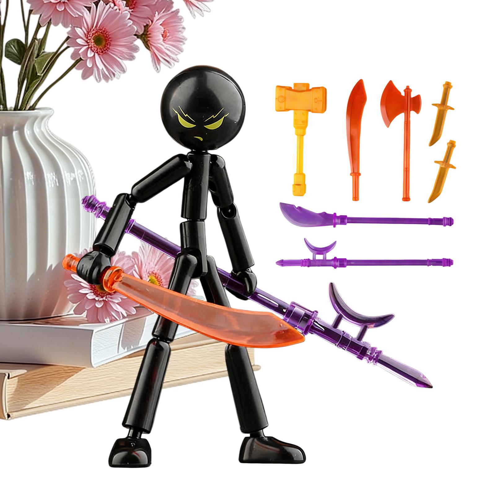 DIY Poseable StickMan Figure K - Model Kit Weapons review and price