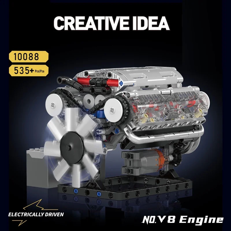MOULD KING 535PCS V8 Engine Bu - Model Kit V8 Engine review and price